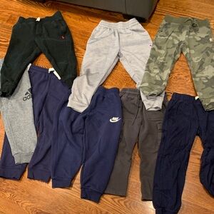 Polo by Ralph Lauren Kids' Joggers in Black, Gray, and Camouflage bundle of 8
